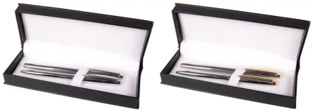 Pióro + długopis Maestro chrom w etui mix - Cresco