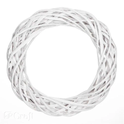 Wianek wiklynowy biały 36cm - Dalprint