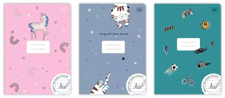 Zeszyt A4/32k linia Was Kol 70g Pp Magic Int A 10