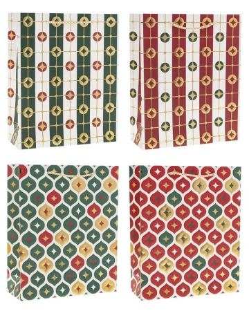 Torebka prezentowa S Boże Narodzenie mix - Rozette