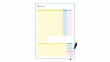 Planer magnetyczny miesięczny pastel 35x25cm - Biurfol