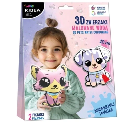Magiczne zwierzaki do malowania wodą KIDEA - DERFORM
