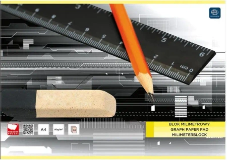 Blok milimetrowy A4, Interdruk