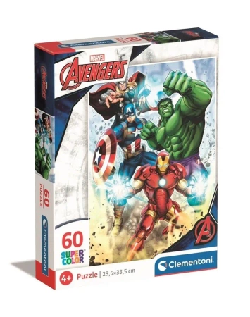 Puzzle 60 Super Kolor Marvel Avengers - Clementoni