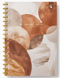 Kołonotatnik ozdobny B5/160K kratka Planety - Cozywood