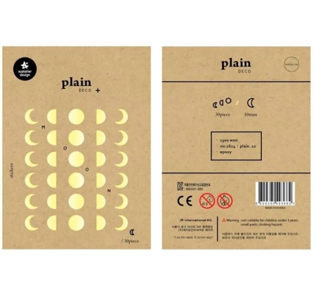 Naklejki Księżyc 10mm 30szt - Suatelier