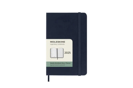 Kalendarz 2025 12M Moleskine P tygodniowy Sapphire Blue 9x14