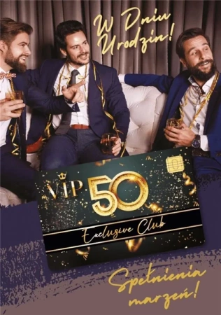 Karnet Urodziny 50 Gift-M - Armin Style