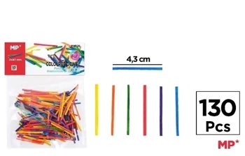 Patyczki drewniane kolorowe 130szt - MP Main Paper