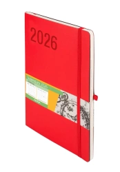 Kalendarz 2026 B5 Impresja czerwony TDW - Antra