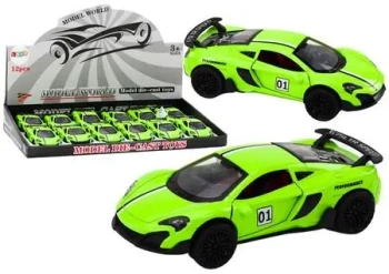 Auto sportowe 1:32 zielone - Leantoys