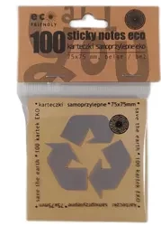 Karteczki samoprzylepne eko 75x75mm 100K beżowe - Ziemia Obiecana