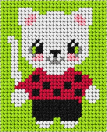 Haft. Moje pierwsze wyszywanie - Kotek - Anex-bis