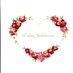 Karnet Jubileusz Kwadrat J01 - Serce - MAK