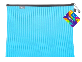 Koperta B4 z suwakiem metalalowym niebieska - Tetis