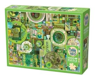 Puzzle 1000 Pomaluj mój świat na kolor zielony 112210 - Cobble Hill