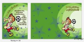 Karnet Young B6 + koperta wzór nr 016 Urodziny - Stamp