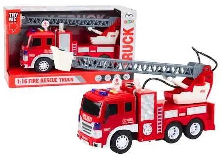 Wóz Strażacki 1:16 z wysięgnikiem - Leantoys