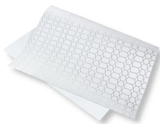 Papier ozdobny brokatowy 140g 40x60cm srebrny 5ark - Polsirhurt