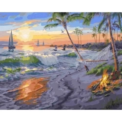 Malowanie po numerach - Wypoczynek.. 40x50cm - Twoje Hobby