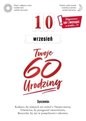 Karnet Urodziny 60 wymienne cyfry - Armin Style