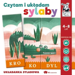 Kapitan Nauka. Czytam i układam sylaby. Układanka - praca zbiorowa