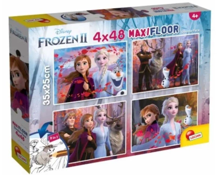 Puzzle Supermaxi 4x48 Kraina Lodu 2 - Lisciani