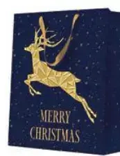 Torebka prezentowa Złoty jeleń, średnia