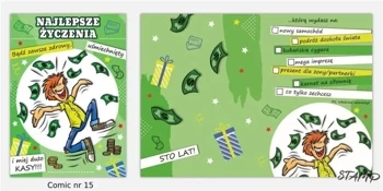Karnet Comic B6 + koperta wzór nr 15 - Stamp
