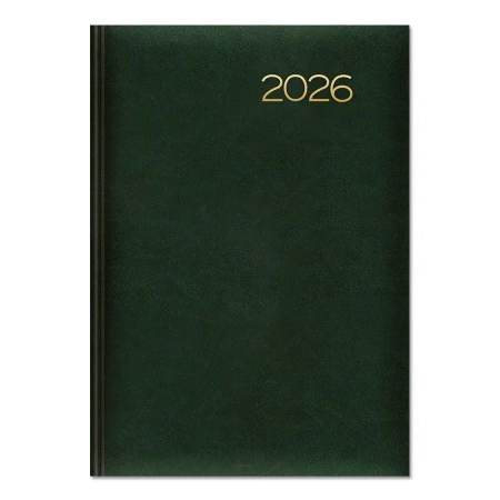 Kalendarz 2026 książkowy A5 dzienny zielony SK2 - Sapt