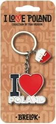 Brelok I love Poland Polska ILP-BRE-B-PL-08 - Pan Dragon