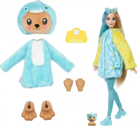 Barbie Color Reveal Lalka Miś-Delfin HRK25 - Mattel