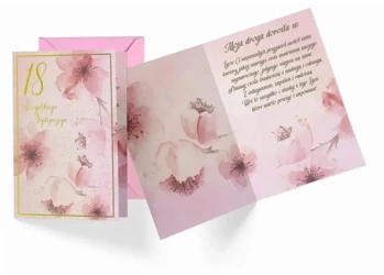 Karnet B6 PR-398 Urodziny 18 - Kukartka