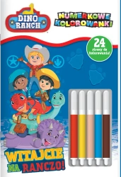 Witajcie na ranczo!. Dino Ranch. Numerkowe kolorowanki - opracowanie zbiorowe