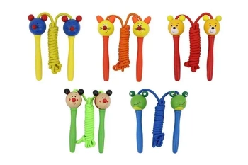 Skakanka drewniana - zwierzątka mix - Artyk