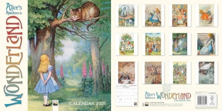 Kalendarz 2026 ścienny Alicja w Krainie Czarów - Flame Tree