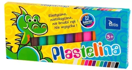 Plastelina 15g 12 kolorów KP001-D - Tetis