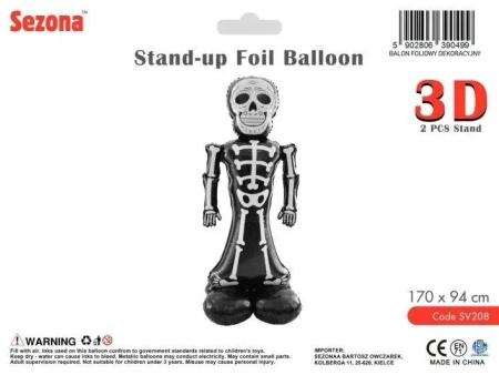 Balon Halloween Szkielet 170x94cm - Sezona