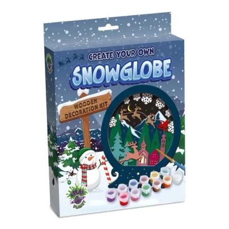 Zestaw do tworzenia obrazów z drewna - Kula śniegu - Splat Planet