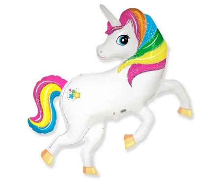 Balon foliowy Jednorożec tęczowy FX 61cm - Godan
