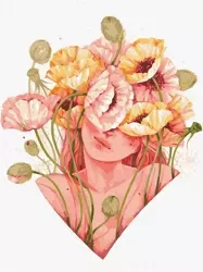 Malowanie po numerach - Kwiatowy dotyk 30x40cm - Ideyka