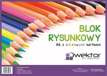 Blok rysunkowy A3/16K kolorowy (10szt) - Wektor