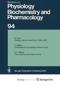 Reviews of Physiology, Biochemistry and Pharmacology - Adrian R. H.