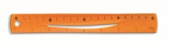 Linijka pomarańczowa 20cm BL020-PB - Tetis