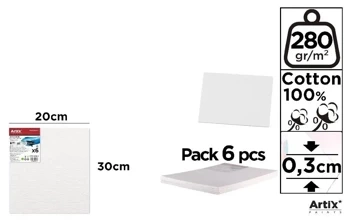 Tablica malarska 20x30x0,3cm 280G/m2 - Artix
