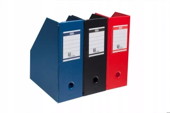 Pojemnik Na Czasopisma PCV Szer. Grzbietu 11cm Czarny