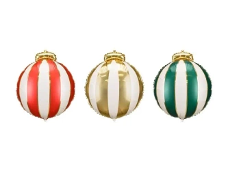 Balony foliowe Bombki 42x46cm 3szt - PartyDeco