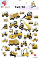 Naklejki dla dzieci Maszyny budowlane - All4Kids