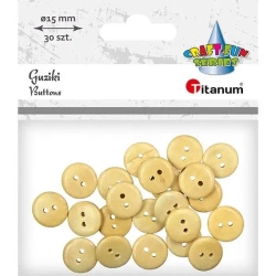 Guziki drewniane 30szt - Titanum