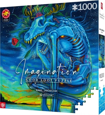 Puzzle 1000 Kamil Jakóbczak Biały Wilk - Good Loot